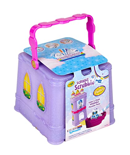 Crayola Scribble Scrubbie Peculiar Pets, Palace Playset with Yeti & Unicorn Toys, Kids Gifts for Girls & Boys, Ages 3, 4, 5, 6 Crayola