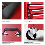 GSTANDARD APTB202R Torin Rolling Garage Workshop Tool Organizer: Detachable 3 Drawer Tool Chest with Large Storage Cabinet and Adjustable Shelf, Red Torin