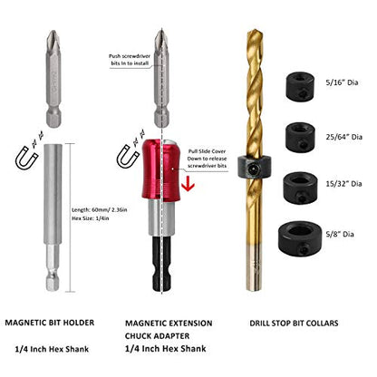KingTool Drilling and Driving Accessory Kit (KingTool 318-Pieces Screwdriver and Drill Bit Set) - WoodArtSupply