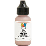 Dina Wakley Metallic Heavy Body Acrylic Paint Bundle - 6 Bottles, 1 Ounce Each - Ancient, Rosy, Medieval, Gilt, Penny and Sterling Dina Wakley Media