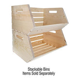 Make Market 18”; Stackable Wood Bin Make Market