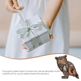 Rustic 3D Wooden Owl Carving Wall Décor - Multi-Layer Silhouette Figurine for Farmhouse and Mountain Theme Decor DOITOOL