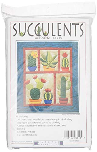 Rachel's Of Greenfield Succulents Wall Quilt Kit Pattern, None - WoodArtSupply