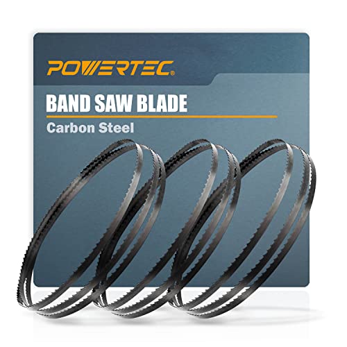 POWERTEC 93 Inch Bandsaw Blades Assoertment for Woodworking, Band Saw Blades for Delta, Grizzly, Rikon, Sears Craftsman, Jet, Shop Fox and Rockwell - WoodArtSupply