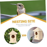 SUPVOX Bird Nest Wooden Bird Houses Bird Houses for Outside Unfinished Wood Birdhouse Hanging Birdhouse Hanging Bird House Bird Feeder Hanging Pet SUPVOX
