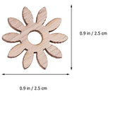 Happyyami 100pcs Unfinished Wood Cutouts Wooden Flower Butterfly Bird Embellishments Table Confetti Rustic Wedding Decorations DIY Wood Craft Happyyami