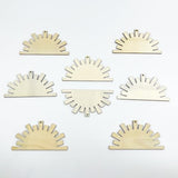 20pcs Unfinished Sun Wood Cut Out Sun Wood DIY Crafts Cutouts Blank Wooden Sun Shaped Hanging Ornaments JEKEJIAJIU