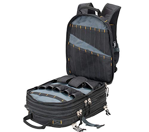 Custom Leathercraft1132 75-Pocket Tool Backpack Custom Leathercraft