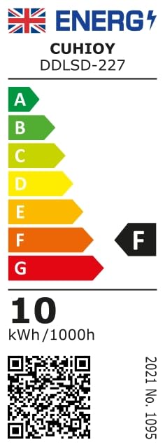 CUHIOY Desk Lamp with Metal Clamp, 3 Colors 10 Lightings LED Desk Light with USB Adapter for Home Office, Eye-Caring Flexible Gooseneck Clip on CUHIOY