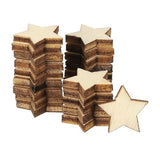 PATIKIL 15mm Wooden Stars, 300 Pack Unfinished Wood Stars Blank Wooden Cutouts Ornaments Natural Wood Pieces for Christmas Party Craft Projects PATIKIL