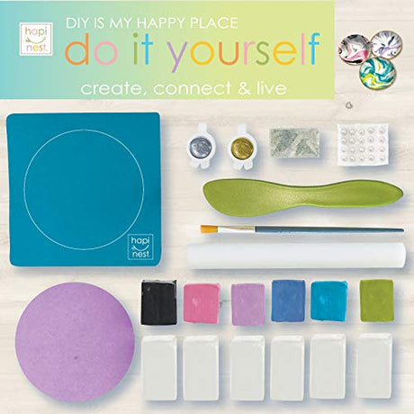 Hapinest DIY Clay Jewelry Dish Arts and Crafts Kit Gifts for Girls Kids Ages 8 9 10 11 12 Years Old Hapinest