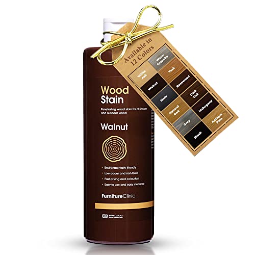 Furniture Clinic Wood Stain | Multiple Finishes | Fast Drying | Indoor and Outdoor Furniture and More | Water Based, Low Odor, Non-Toxic | - WoodArtSupply