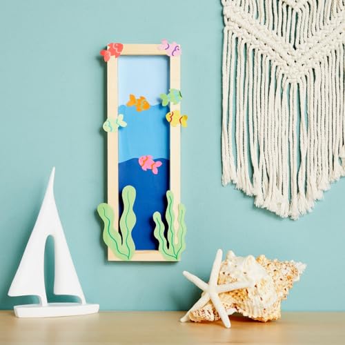 6 Pack Unfinished Wood Canvas Boards for Crafts, Wooden Panels for Painting (4 x 12 in) Bright Creations