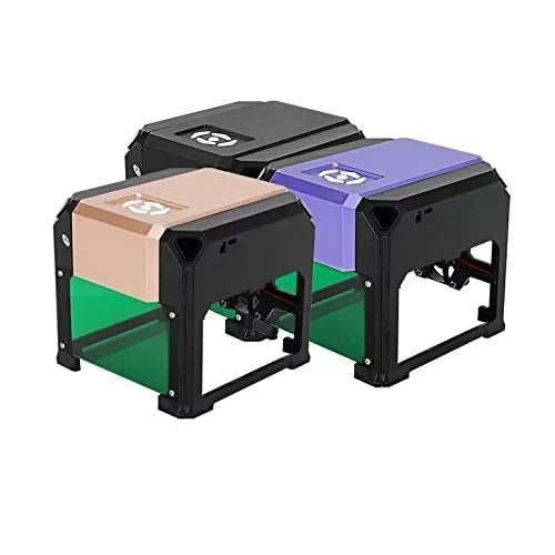 DAJA Bluetooth Laser Engraving Machine, 3000mW Mini Desktop Laser Engraver with Carver Size 80 x 80mm, High Speed Laser Engraving Cutter. (3W, K5B) DAJ