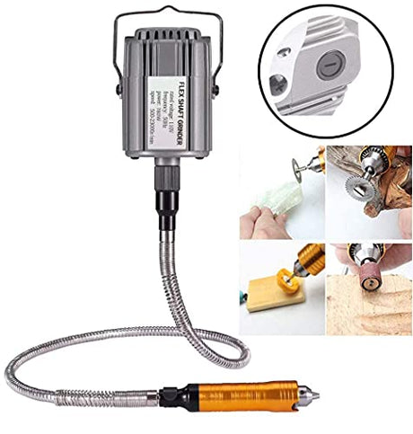 VOTOER Rotary Tool Flex Shaft Hanging Grinder Carver Electric Multi-function Metalworking Tools Repair Kit, Foot Pedal Control, 780W Strong Power, VOTOER