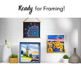 Plaid Fall Landscape Modern Kit, 14" x 14" Paint by Numbers for Adults and Kids, Easy-to-Follow DIY Crafts, Art Supplies with A Textured Finish, Plaid