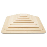 Wood Rectangle Plaque 4 x 3-inch, 1/4-inch Thick, Pack of 10 Small Rounded Edged Unfinished Wooden Cutouts to Paint, by Woodpeckers Woodpeckers