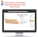 Wood Square Dowel Rods 1 inch x 48 Pack of 25 Wooden Craft Sticks for Crafts and Woodworking by Woodpeckers Woodpeckers