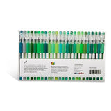 KINGART 400-24G Green Tones Rollerball Gel Pens, Set of 24 Colors, XL Ink Cartridge - More Ink, All Ages, Writing, Coloring, Doodling, Scrapbooking, KINGART