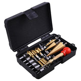 SHITIME 34 Pack Wood Working Chamfer Drilling Tools, 6 Countersink Drill Bit Set, 7 Counter Sinker Drill Bit Set, 8 Plug Cutters for Wood, 8 Drill Shitime