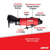 AIRCAT Pneumatic Tools 6520: .5 HP 3-Inch Composite Reversible Cut-off Tool 18,000 RPM Free Speed AIRCAT