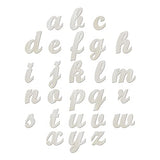 3.7 to 6 Inch 102 Pieces Wood Letters Cursive Lowercase Unfinished Thin Wooden Alpabets a-z for Crafts Cregugua