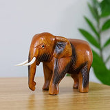 DUONGJAIS BRAND Good Luck Wooden Hand Carved Wooden Animals Statue, Sculpture Art Decorative Rustic Home Decor Accent Handmade Handcrafted DUONGJAIS BRAND