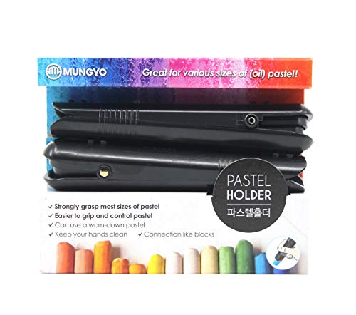 Mungyo Soft Oil Pastels Holder, Chalk Holder 2pcs, Great for various size of pastel ZEESOON
