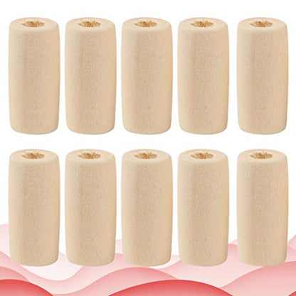 EXCEART 100pcs Wooden Beads Barrel Shaped Unfinished Wood Spacer Beads Jewelry Findings Charms for DIY Bracelet Necklace Craft Making Supplies Style - WoodArtSupply