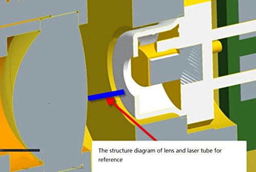 Qianfabeam Laser Lens Glass Collimating Lens Holder Coated for 405nm 445nm 515nm Lens 4mm Focus 405-G-2 M9X9MM 1pcs lights88