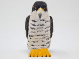 Selsela Peregrine Falcon Hawk - Small Wood Art Figurine - Falconry Kestrel Bird of Prey Unique Art Carving Decoration Miniature Animals Selsela