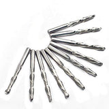 OSCARBIDE 1/8" Shank Ball Nose Carbide End Mills 2 Flutes CNC Spiral Router Bits Milling Cutter for Engraving Milling 3D sculpturing Roughing Acrylic OSCARBIDE