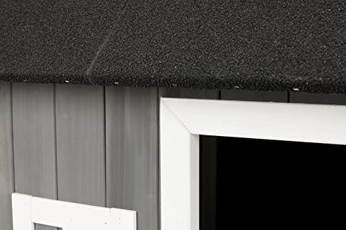 TRIXIE Natura Barn Style Dog House, Elevated Pet Shelter, Weatherproof Dog House, Medium TRIXIE