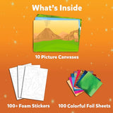 Skillmatics Art & Craft Activity - Foil Fun Dinosaurs, No Mess Art for Kids, Craft Kits & Supplies, DIY Creative Activity, Gifts for Boys & Girls Skillmatics