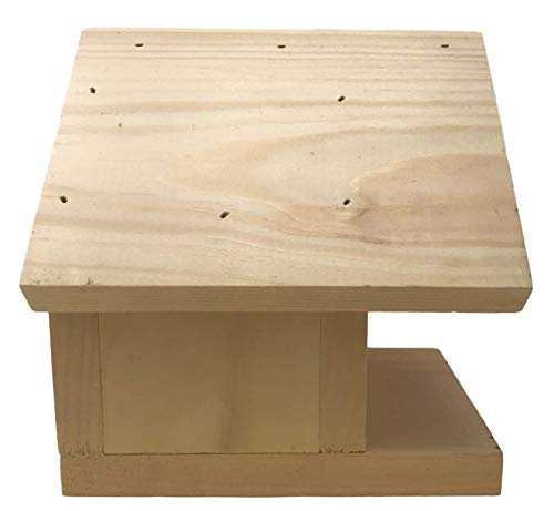 Solid Wood Birdhouse 3/4" Thick Solid Pine Strong Durable Heavy Duty Unfinished 8" Tall 3/4" Hole Made in The USA Built to Last Rhino Wood Industries