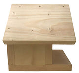 Solid Wood Birdhouse 3/4" Thick Solid Pine Strong Durable Heavy Duty Unfinished 8" Tall 3/4" Hole Made in The USA Built to Last Rhino Wood Industries