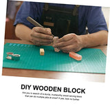 EXCEART 11pcs Seal Unfinished Wooden Block Blank Wood Slices DIY Kits Whittling Blocks for Wooden Whittling Wooden Block for Carving DIY Block Mini EXCEART