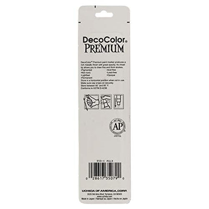 DecoColor Premium Chisel Paint Marker, Gold - WoodArtSupply