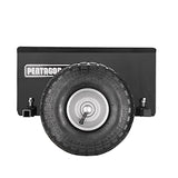 Drywall Cart - Lumber, Wood Paneling, and Plywood Carrier Holds up to 600lbs - Door Dolly with 10-inch Inflatable Wheels by Pentagon Tools (Black) PENTAGON TOOLS