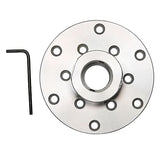 VINWOX 4" Wood Lathe Steel Faceplate, 1”x8TPI Spindle Thread Woodworking Machine Chuck Face Plate VINWOX