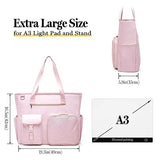 Fasrom Diamond Painting Carrying Case for A3 Light Pad, Diamond Painting Storage Bag with Padded Sleeve to Hold A3 LED Light Box and Diamond Art Fasrom