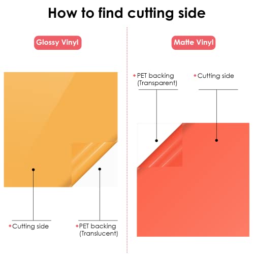 HTVRONT Permanent Vinyl for Cricut Machine-100 Pack 12"x12" Adhesive Vinyl Sheets Set, 90 Sheets Permanent Vinyl Bundle & 10 Transfer Tape for Vinyl HTVRONT