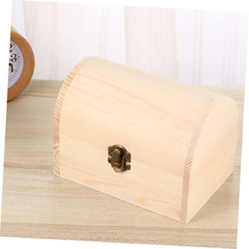 VOSAREA 3pcs Boxes Wooden Box Craft Storage Jewelry Organizer Tray Strawberry Decor Unfinished Wooden Jewelry Case Diy Wooden Handmade Gifts Jewelry VOSAREA