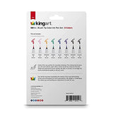 KINGART 440-8 PRO Inkline Color Micro Line & Precision Graphic Pens, 8 Colors, Fine Pt. Brush Nibs, Archival Waterproof Japanese Ink for Art, KINGART