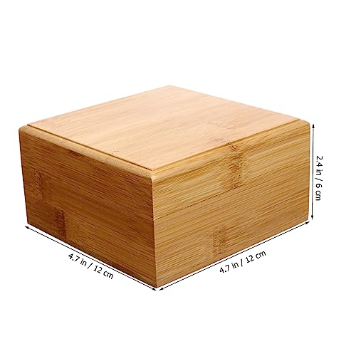 MAGICLULU 2 Pcs Wooden Storage Box Treasure Chest Unfinished Wooden Chest Jewelery Organzer Tarot Unfinished Wood Crates Blank Wooden Storage Bins MAGICLULU
