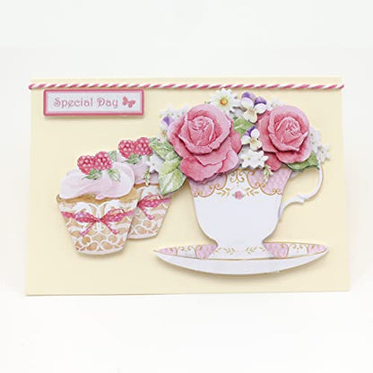 Katy Sue 'Floral Collection' Paper Tole 3D Die-Cut Decoupage Selection Pack - Contains 12 Die-Cut Sheets of Flowers & Birds in US 'Letter Size' for - WoodArtSupply