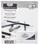 Royal & Langnickel RART-200 Essentials Sketching Pencil Set, 21-Piece Royal & Langnickel