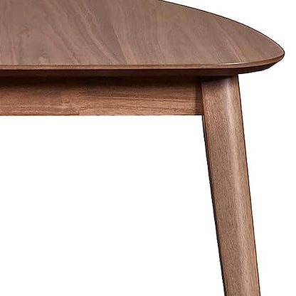 New Classic Furniture Oscar Corner Table, Walnut - WoodArtSupply