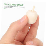 NOLITOY 90 Pcs Wooden DIY Artificial Apples Unfinished Wood Peg Dolls Unfinished Wood Craft Mushroom Unfinished Wooden Craftsc Fairy Toadstools NOLITOY