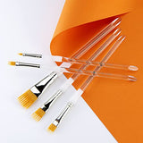 Aqualon Royal & Langnickel Wisp Flat Artist Brush Set, 5-Piece Aqualon